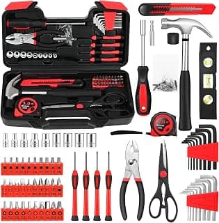 Basic repair tools for women & college students, all-purpose dorm set for home, apartment, office & daily household DIY use
