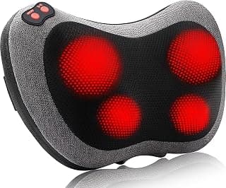 Deep Kneading Massager for Neck,Shoulder,Foot&Lower Back,Body Muscle Relaxation,Gifts for Women/Mom/Dad,Fathers Day Dad Gifts