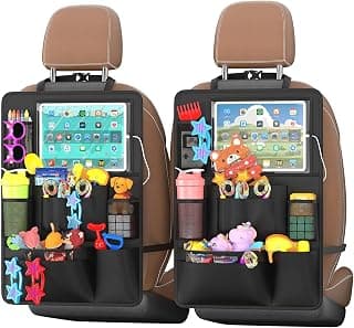 Waterproof & Stain-Resistant Fabric, Kick Protect Seats from Dirt/Scuffs, Adjustable Straps, Easy to Clean, Quick-Install