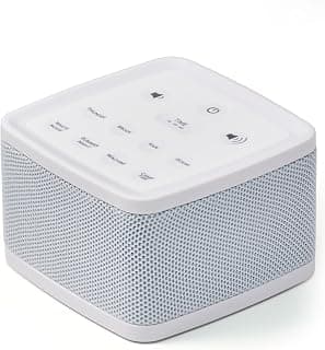 8 Soothing Sounds, 30/60/120 Min Timer, USB-C Port, Lightweight, Sound Machine Sleep, Nursery, Office, Machine Sleeping