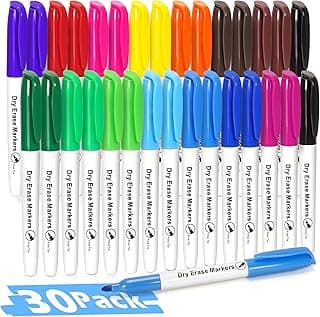 Washable Dry Erase Pens for Kids and Teachers, Ideal for Classroom, Home and Back to School Supplies