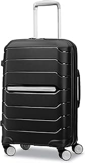 Freeform Hardside Carry-On Luggage with Spinner Wheels - Hardshell Suitcase - TSA, Airline-Approved - Expandable Hard Shell, Smooth Rolling Wheels for Lightweight Travel – Black