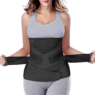 3 in 1 Postpartum Belly Wrap Recovery Band Belt Abdominal Binder | Postpartum Belly Band, Belly Binder Post Partum, Post Surgery Pregnancy Belly Support Band Recovery Belly/waist/pelvis (L)
