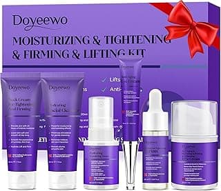 Budget Find You Need: Skin Care Set,6Pcs Professional Womens Teens Tighten Lift Firm Skincare,Hydrate Anti-Aging Facial Routine Kit Travel Gift Set,Birthday Christmas Secret Santa Gifts for Women Teenage Girl Wife Mom | Professional, Travel Skincare, Gift Set