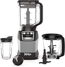 3 functions for smoothies, dough & frozen drinks with Auto-iQ. 72-oz pitcher, 40-oz processor bowl, 18-oz cup.