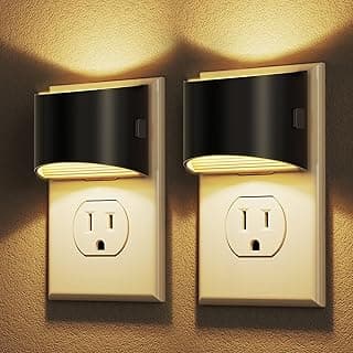 Night Light, Night Lights Plug into Wall, Adjustable, 3000K | 3 Level Brightness Adjustable Night Light, Dusk to Dawn Sensor, Nightlights for Adults, Bedroom, Bathroom, Hallway, 2 packs