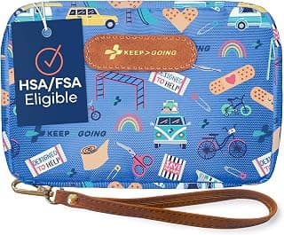 Toddler First Aid Kit, Mini First Aid Kit for Car, Home, Purse, Diaper Bag & Backpack, Latex-Free Bandages