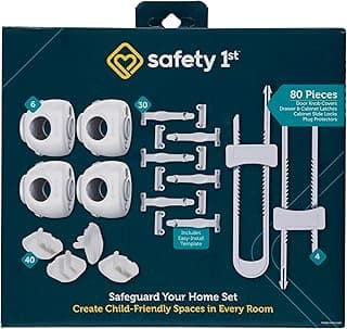 Safety 1st Home Safeguarding and Childproofing Set (80 Pcs), White