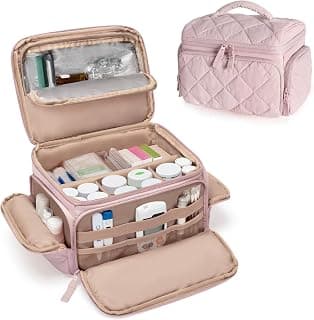 with 4 Customized Dividers & Padded Protection for Pill Bottles, Insulin and First Aid Supplies