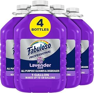 Professional All-Purpose Cleaner, Lavender Scent, 1 Gallon | No Rinse Floor Cleaner, Degreaser & Deodorizer, Makes Up to 128 Gallons, Lasting Freshness, Bulk, No Residue