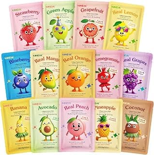 Suitable All Skin Types, Bulk Collagen Face Mask for Women Skin Care, Birthday Party Spa Gifts for Teens Girls