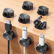 Cord Holder for Nightstand, Home Office Desk Accessories for Men Women, College Dorm Room Essentials, Cubicle Accessories