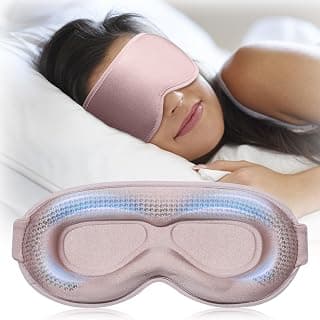 Girls' College Dorm Room, deep cup, zero pressure, lash-friendly, adjustable strap; night shifts, travel, flights, relaxation