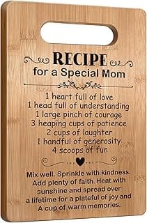 Mom Gifts from Daughter Son Mothers Day, Mother Cutting Board Gift, Cute Mom Gifts from Daughter Son, Birthday Gifts for Mom, Mom Gift for Valentines Day