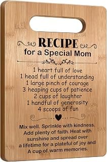 Mom Gifts from Daughter Son Mothers Day, Mother Cutting Board Gift, Cute Mom Gifts from Daughter Son, Birthday Gifts for Mom, Mom Gift for Valentines Day