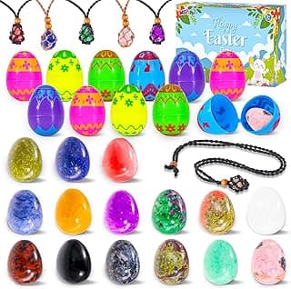 Perfect Gift Idea: MGparty 15 Pack Prefilled Easter Eggs with Gemstones, Filled Easter Eggs for Kids Boys Girls, Easter Egg Fillers, Basket Stuffers, Egg Hunt Prizes, Classroom Party Favors, Easter Toys