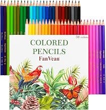 Colored Pencils 50 count Color Pencil for adult Coloring Books Color Pencils Set Ideal for Drawing Blending Shading,Gift for Mothers Adults Beginners