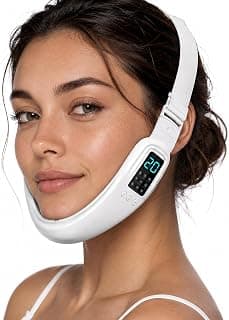 Electric Double Chin Device and V-Face Machine with 8 Modes and 15 Gear Adjustable Intensities - Intelligent Double Chin Machine for V-face