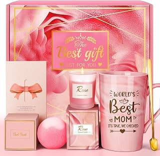 Eletorot Gifts for Mom from Daughter Son, Wife, Grandma, Sister, Friend | Unique Christmas Gift Baskets Set, Personalized Spa Presents for Birthday, Valentines, Mothers Day