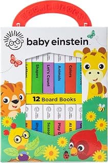Baby Einstein - My First Library Board Book Block 12-Book Set - First Words, Letters, Counting, and More! - PI Kids