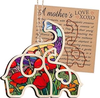 FaCraft First Mothers Day Ornament Gifts for New Mom - First Time Mom Gift 1st Mother's Day Elephant Keepsake Gifts for Expecting, Pregnant, Mommys Mother to be from Daughter Son Baby, Baby Shower