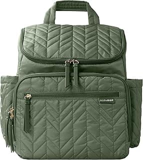 Diaper Bag Backpack: Forma, Multi-Function Baby Travel Bag with Changing Pad & Stroller Attachment, Sage