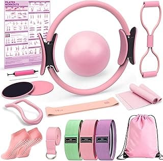 Pilates Kit for Home Workouts, Pilates Equipment Ring and Ball Set, Pilates Essentials Kit for Women, Home Pilates Workout Kit, Pilates Set, Pilates Starter Kit for Women at Gym Studio Travel