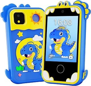 Kids Phone for Girl Toys, Christmas Birthday Gifts for Age 3-10 Year Old Girls Boys Toys, Kids Toddler Smart Phone, Detective Educational Learning Toys with 2.8" Touchscreen, Music Video Game (Blue)