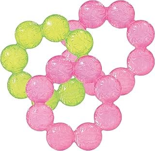 Infantino Water Teethers – Sensory Exploration, Teething, Cooling & Massaging Relief for Sore Gums, Lime & Pink, 3-Pack