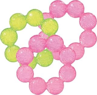 Infantino Water Teethers, Cooling & Massaging Relief, Lime/Pink, 3-Pack