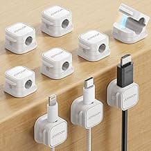 Home Nightstand Office Desk Accessories, Car Wall Organization, Phone Charger Cord Holder Management, Cable Smooth Adjustable