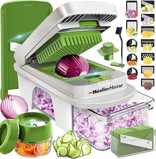 MUELLER HOME Pro-Series All-in-One, 12 Blade Mandoline Slicer for Kitchen