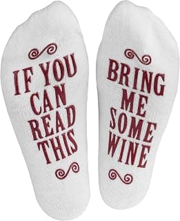 Amazon Deal Alert: Haute Soiree Women's Novelty Socks - If You Can Read This Bring Me Some Socks - Funny Wine or Food Gift Idea - One Size