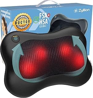 Amazon Deal Alert: Zyllion ZMA-13 Back and Neck Massager with Heat for Pain Relief, Black | UL 1647 Safety Certified, Doctor Recommended, Shiatsu, Deep Tissue, 3D Kneading, Muscle Therapy, Car Adapter, Corded Electric
