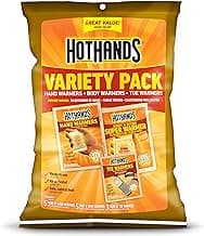 HotHands Toe, Hand, & Body Warmer Variety Pack - Long Lasting Safe Natural Odorless Air Activated Warmers