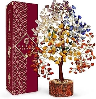 Crystal Tree of Life 7 Chakra Birthday Gifts for Women, Unique Gifts for Her, Home and Office Decor, Handmade Healing Crystals Tree Bring Positive Energy, Money, Good Luck, Gifts for Mom & Love Ones
