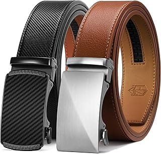 Amazon Deal Alert: Zitahli Ratchet Belt for Men - 2 Packs Leather Mens belt For Gift Men Dress and Casual,Trim to Fit